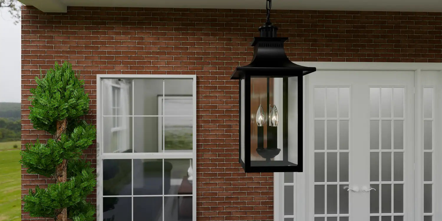 QUOIZEL, CHANCELLOR OUTDOOR LANTERN, OUTDOOR CEILING LIGHTS