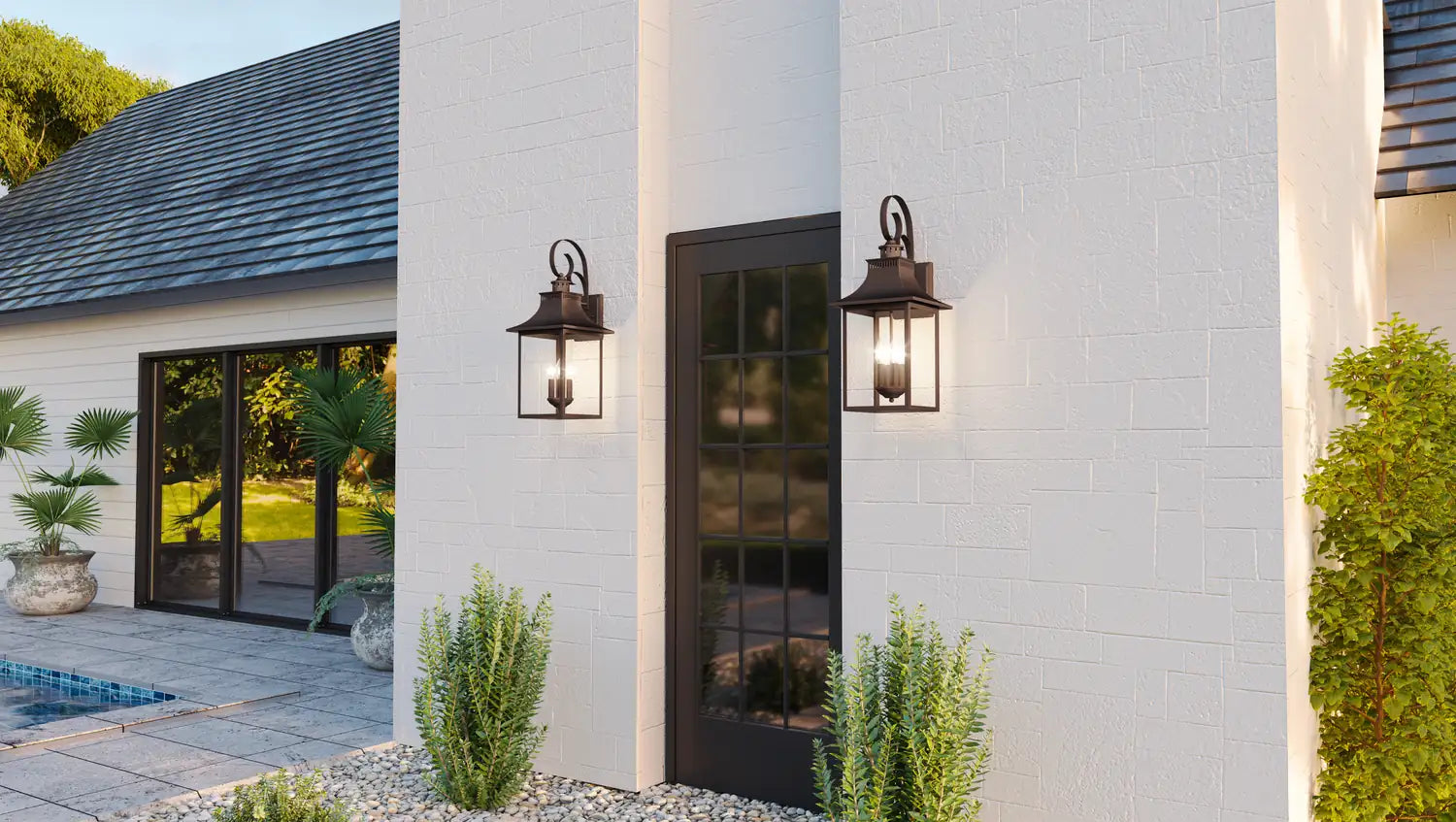 QUOIZEL, CHANCELLOR OUTDOOR LANTERN, OUTDOOR CEILING LIGHTS