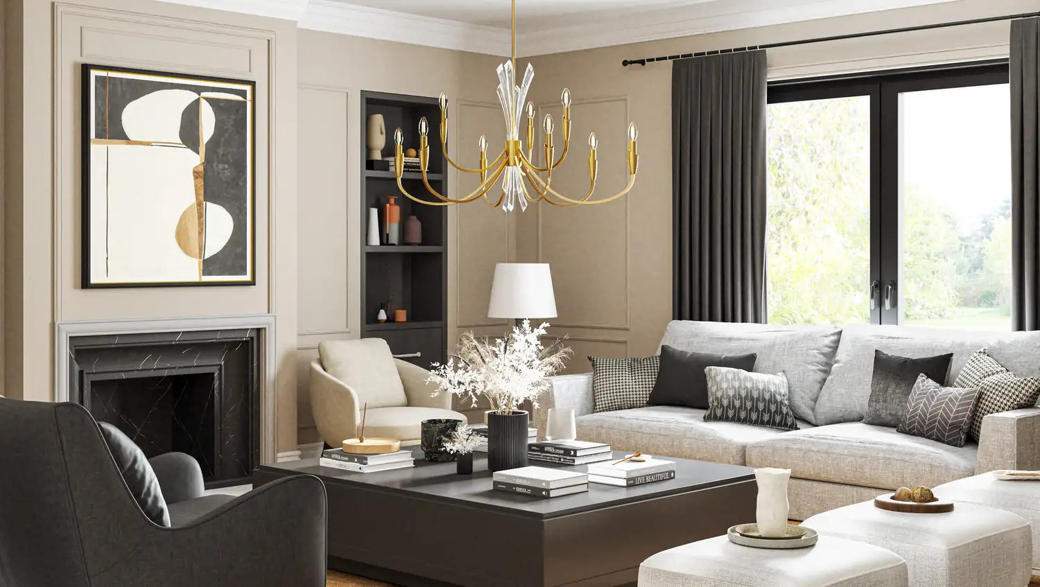 QUOIZEL, CECILY CHANDELIER, CHANDELIER LIGHT
