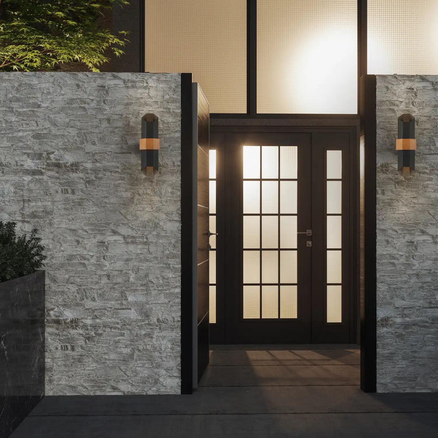 QUOIZEL, CHASM OUTDOOR LANTERN, OUTDOOR WALL LIGHTS