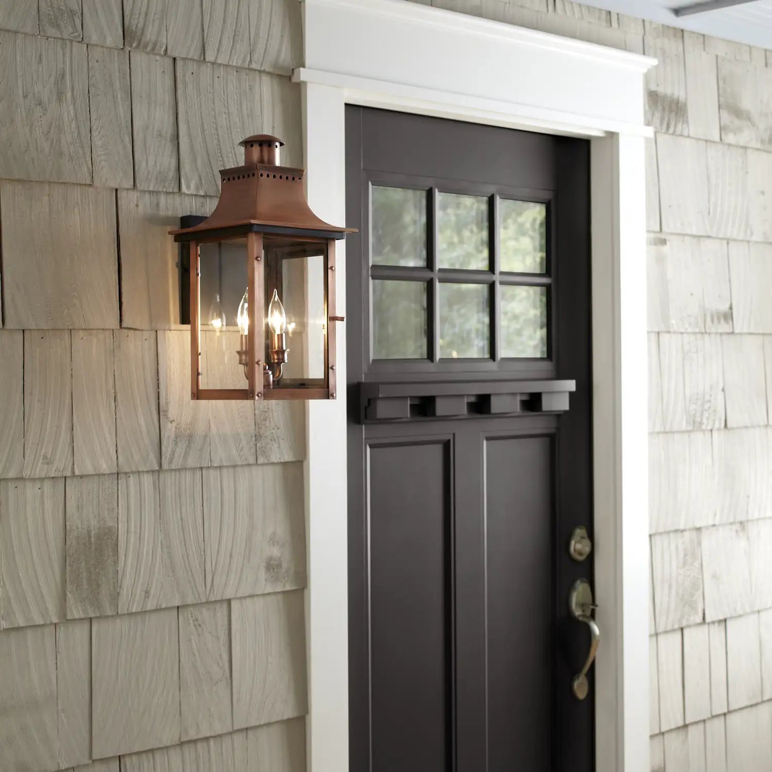 QUOIZEL, CHALMERS OUTDOOR LANTERN, OUTDOOR CEILING LIGHTS