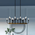 QUOIZEL, CODA ISLAND CHANDELIER, LINEAR LIGHT