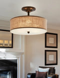 QUOIZEL, CLOVERDALE SEMI-FLUSH MOUNT, SEMI FLUSH MOUNT LIGHT