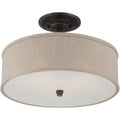 QUOIZEL, CLOVERDALE SEMI-FLUSH MOUNT, SEMI FLUSH MOUNT LIGHT