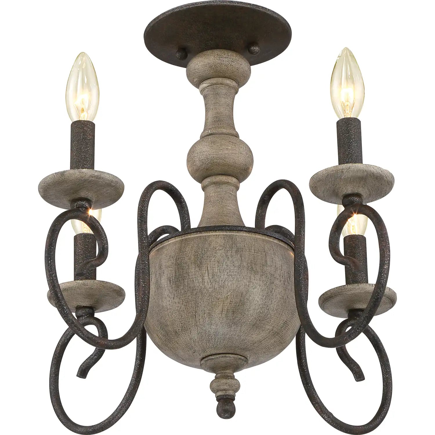 QUOIZEL, CASTILE SEMI-FLUSH MOUNT, SEMI FLUSH MOUNT LIGHT