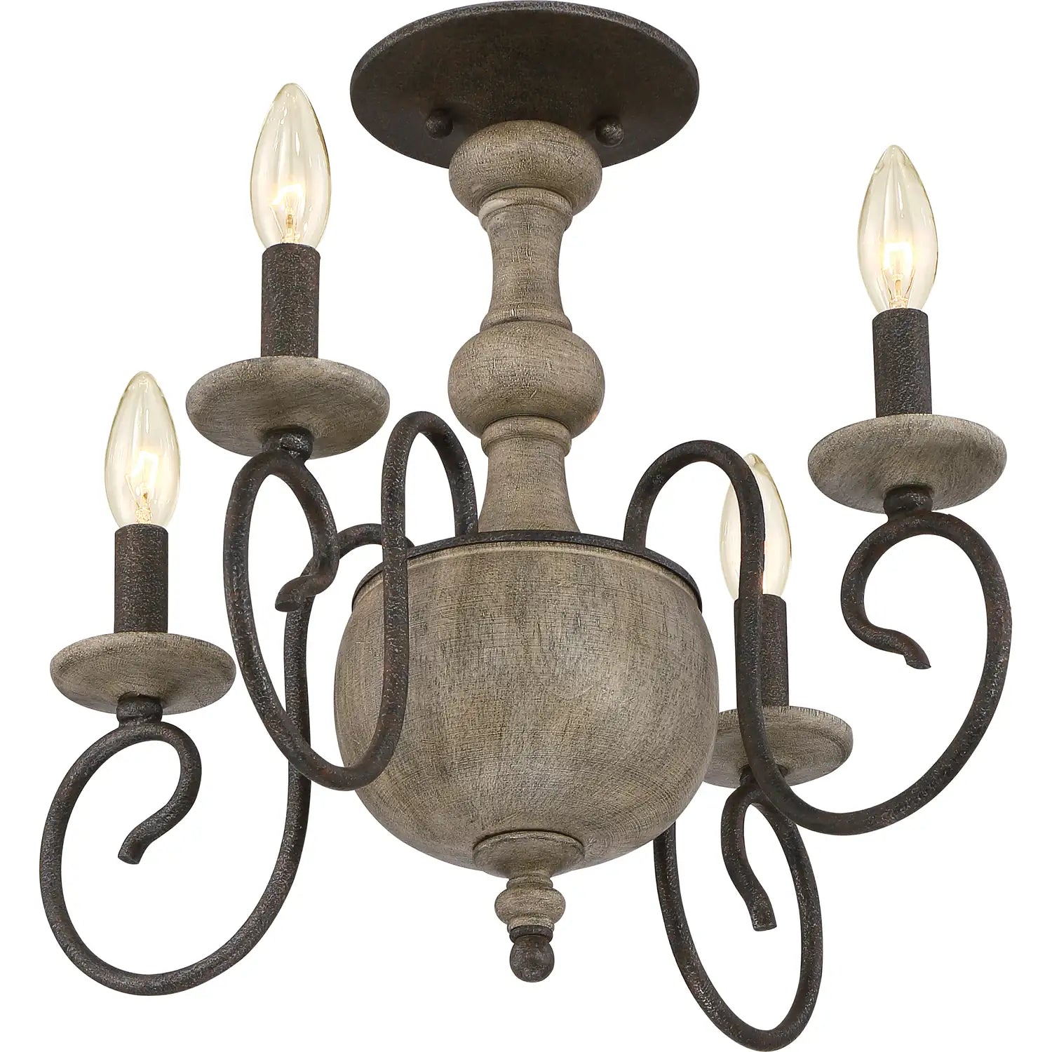 QUOIZEL, CASTILE SEMI-FLUSH MOUNT, SEMI FLUSH MOUNT LIGHT