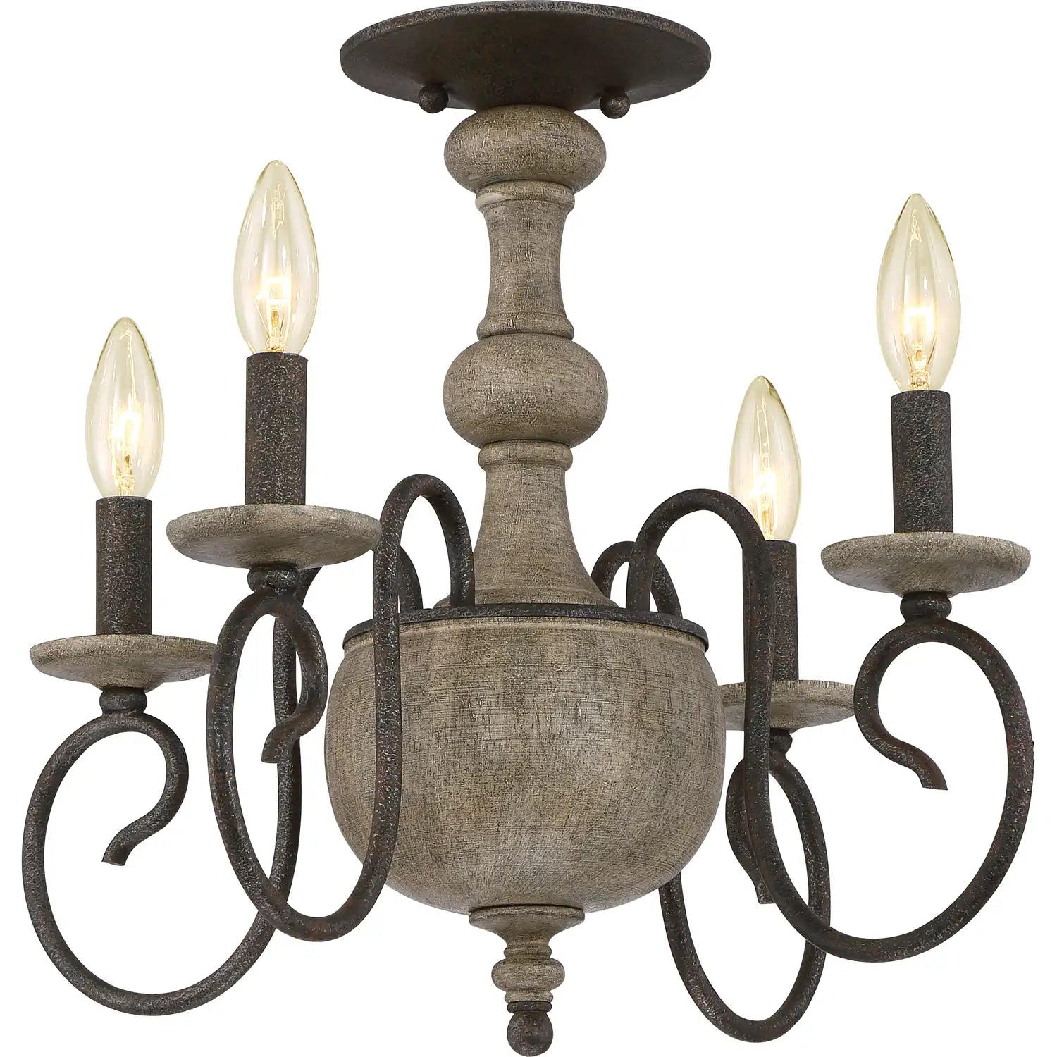 QUOIZEL, CASTILE SEMI-FLUSH MOUNT, SEMI FLUSH MOUNT LIGHT