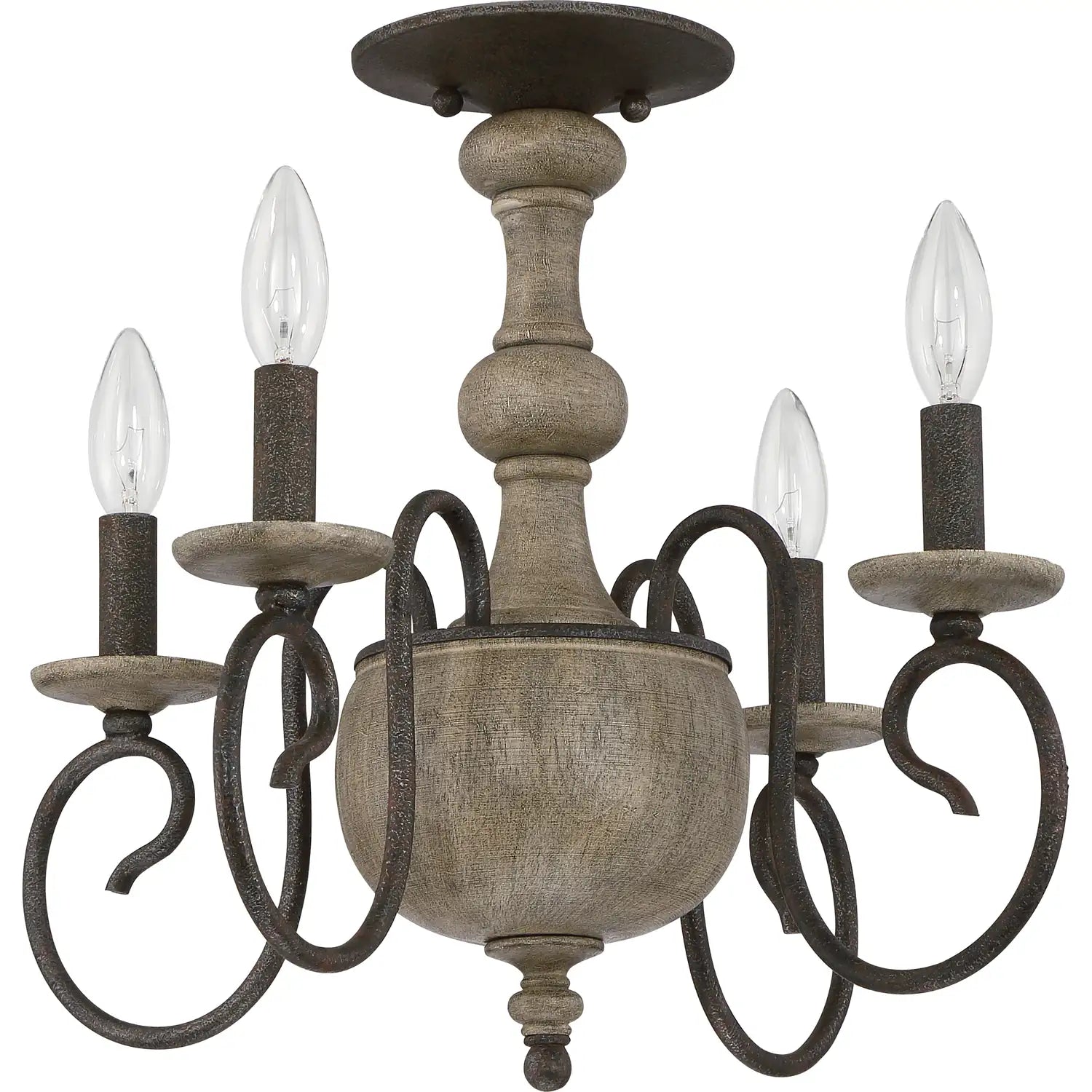 QUOIZEL, CASTILE SEMI-FLUSH MOUNT, SEMI FLUSH MOUNT LIGHT