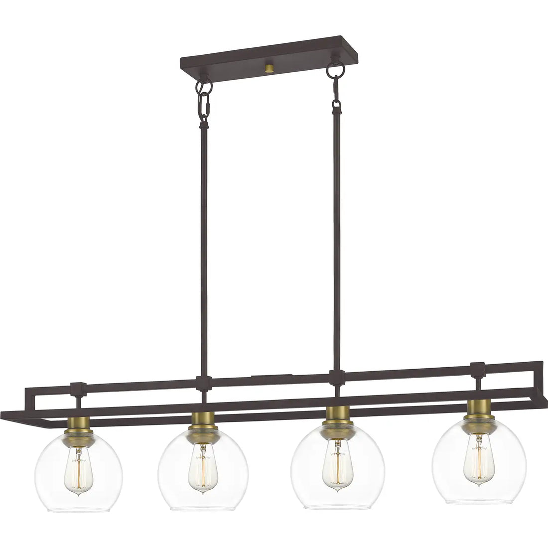 QUOIZEL, DOBBS ISLAND CHANDELIER, LINEAR LIGHT
