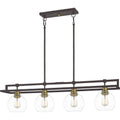 QUOIZEL, DOBBS ISLAND CHANDELIER, LINEAR LIGHT