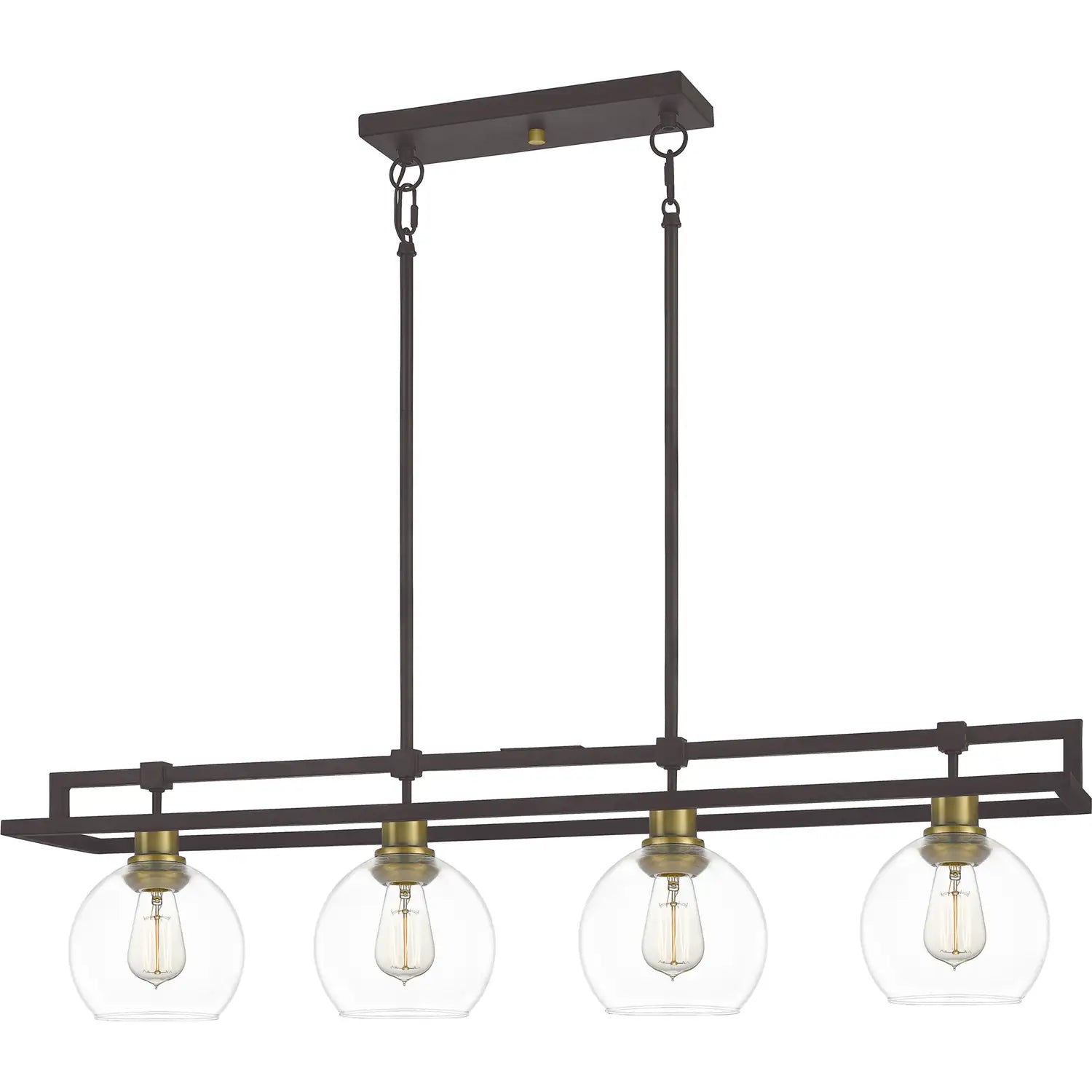 QUOIZEL, DOBBS ISLAND CHANDELIER, LINEAR LIGHT