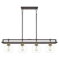 QUOIZEL, DOBBS ISLAND CHANDELIER, LINEAR LIGHT
