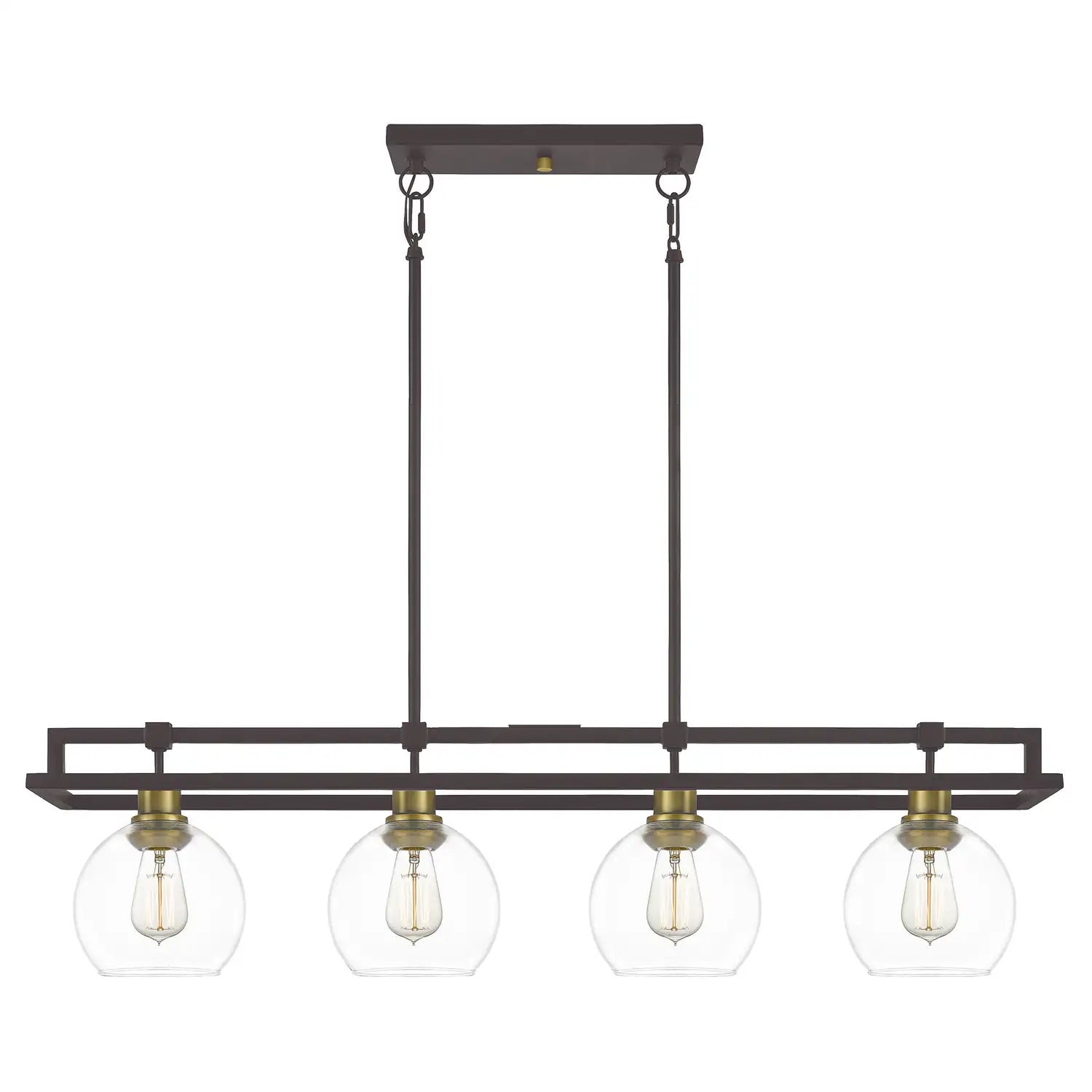 QUOIZEL, DOBBS ISLAND CHANDELIER, LINEAR LIGHT