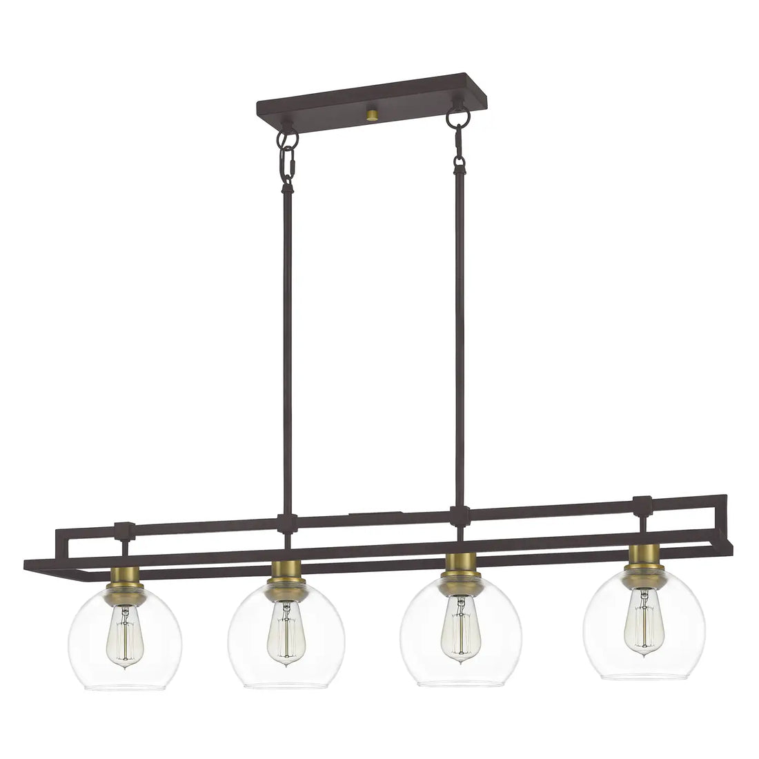 QUOIZEL, DOBBS ISLAND CHANDELIER, LINEAR LIGHT