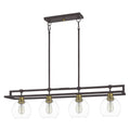 QUOIZEL, DOBBS ISLAND CHANDELIER, LINEAR LIGHT