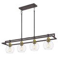 QUOIZEL, DOBBS ISLAND CHANDELIER, LINEAR LIGHT
