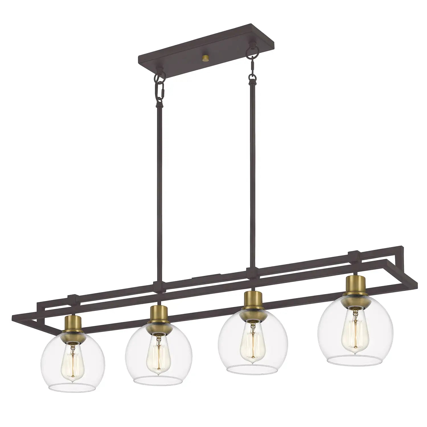 QUOIZEL, DOBBS ISLAND CHANDELIER, LINEAR LIGHT