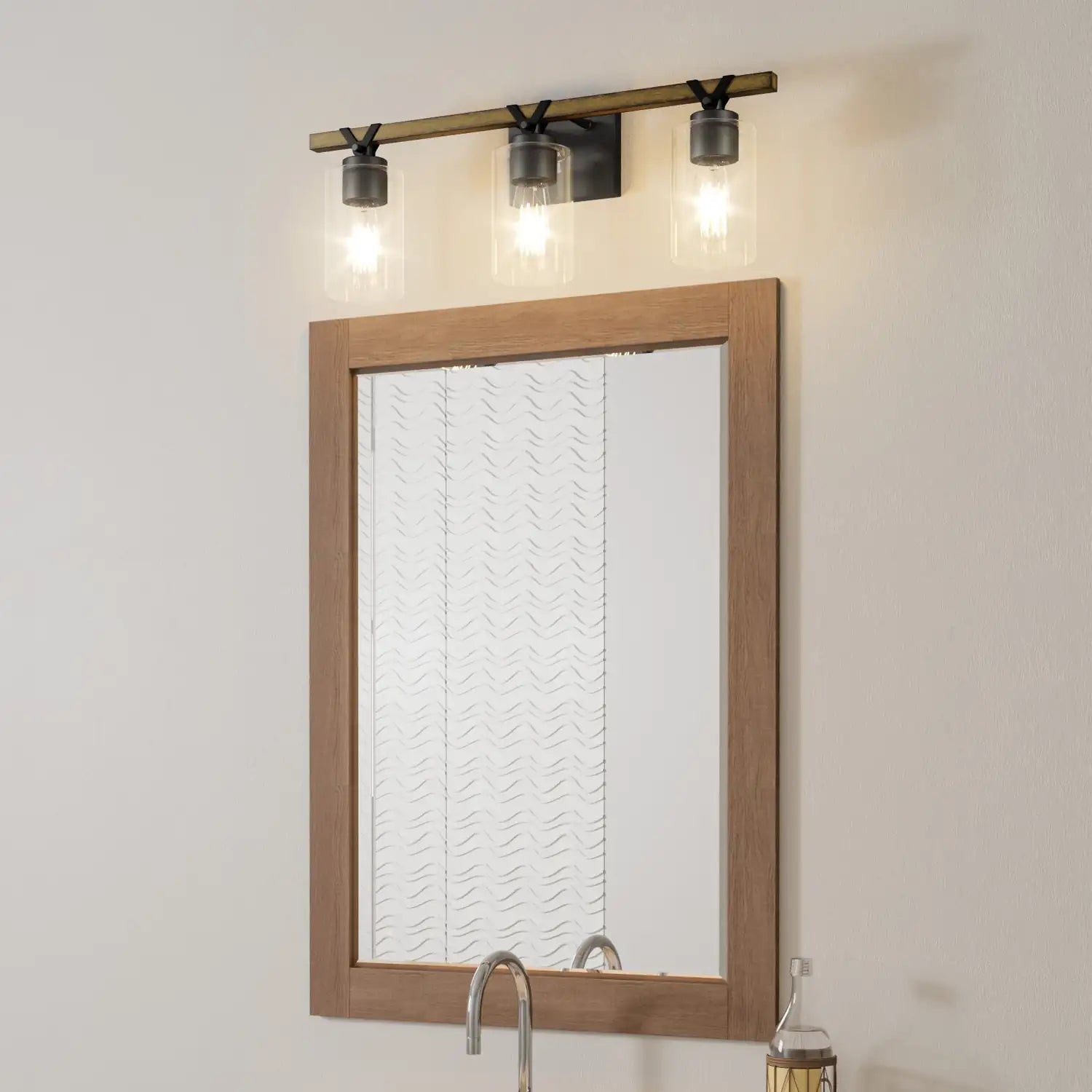 QUOIZEL, DEVON COURT BATH LIGHT | DEVN8624MBK, BATH VANITY LIGHT