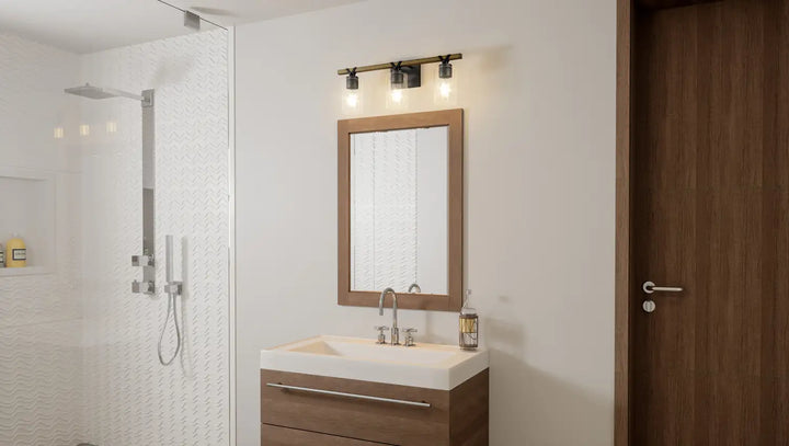 QUOIZEL, DEVON COURT BATH LIGHT | DEVN8624MBK, BATH VANITY LIGHT