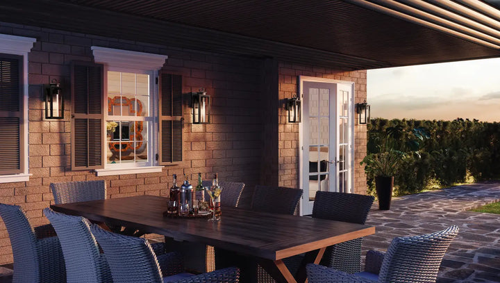 QUOIZEL, DONEGAL OUTDOOR LANTERN, OUTDOOR WALL LIGHTS
