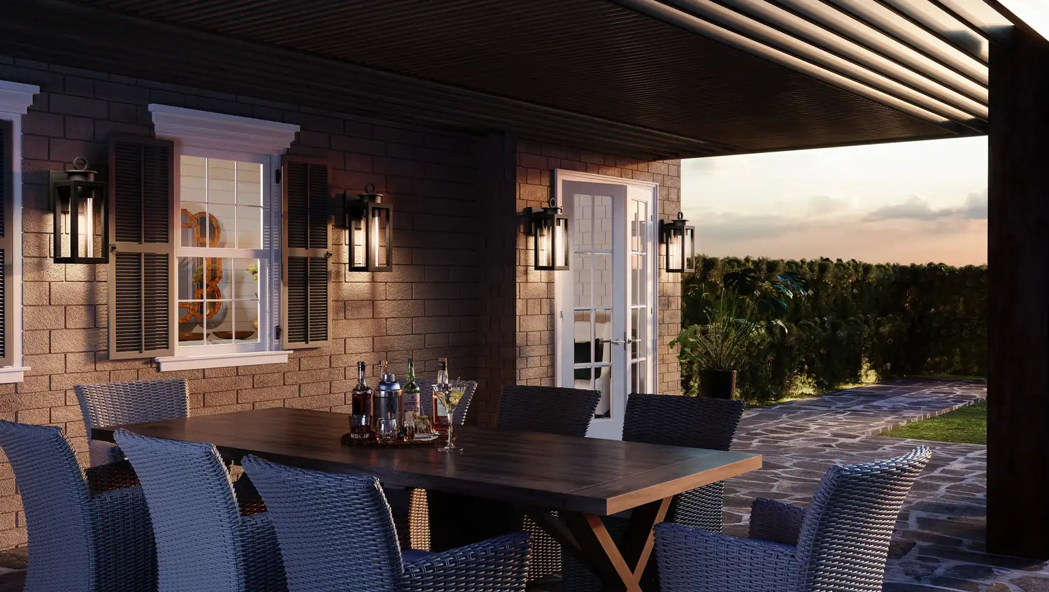 QUOIZEL, DONEGAL OUTDOOR LANTERN, OUTDOOR WALL LIGHTS