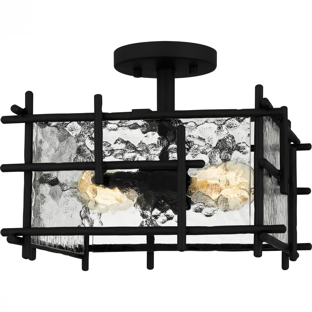 QUOIZEL, DAPHNE SEMI-FLUSH MOUNT, SEMI FLUSH MOUNT LIGHT