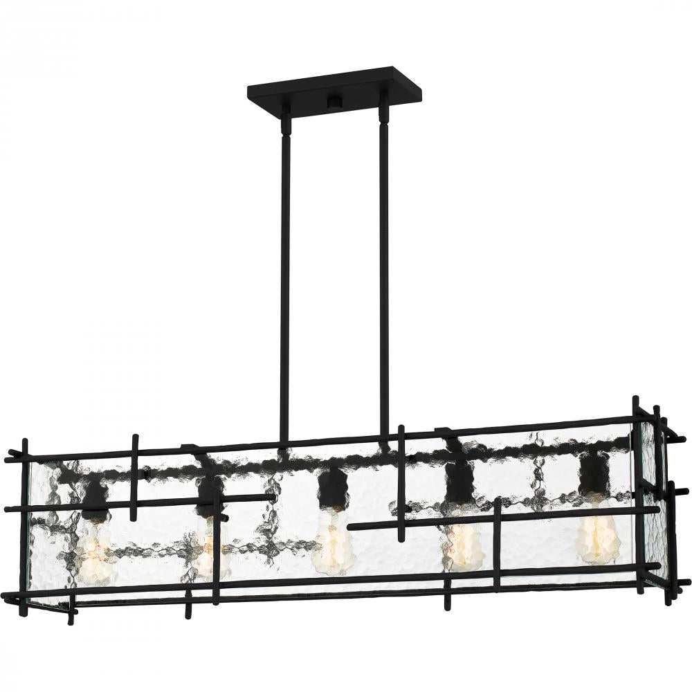 QUOIZEL, DAPHNE ISLAND CHANDELIER, LINEAR LIGHT