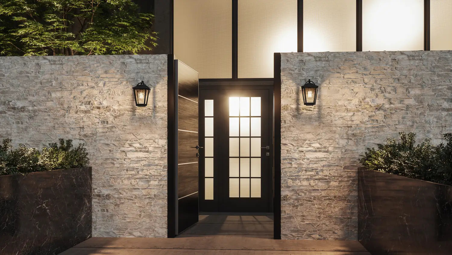 QUOIZEL, DARIUS OUTDOOR LANTERN, OUTDOOR CEILING LIGHTS