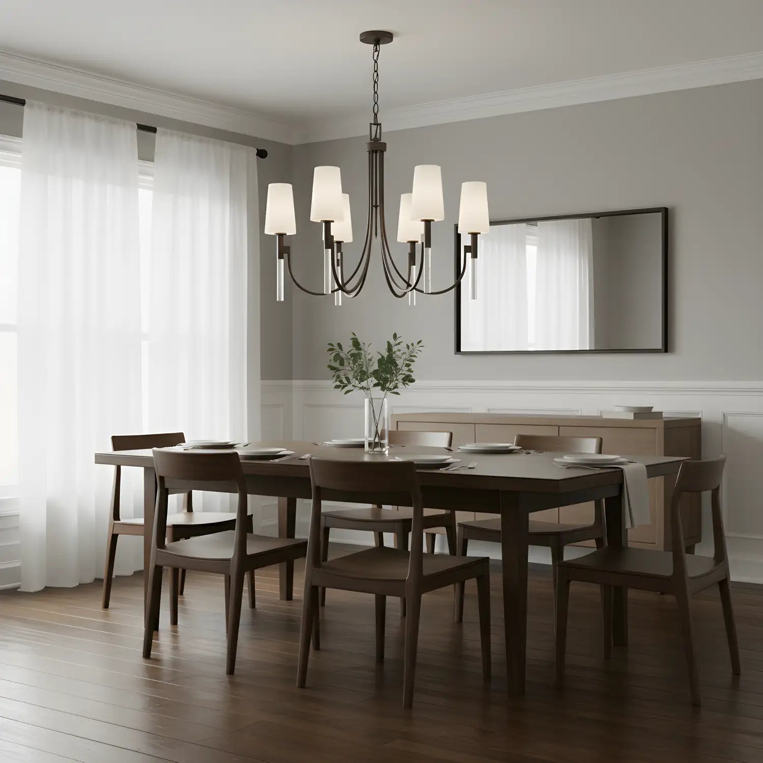 QUOIZEL, ELOURA CHANDELIER, CHANDELIER LIGHT