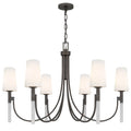 QUOIZEL, ELOURA CHANDELIER, CHANDELIER LIGHT
