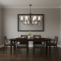 QUOIZEL, ELOURA CHANDELIER, CHANDELIER LIGHT