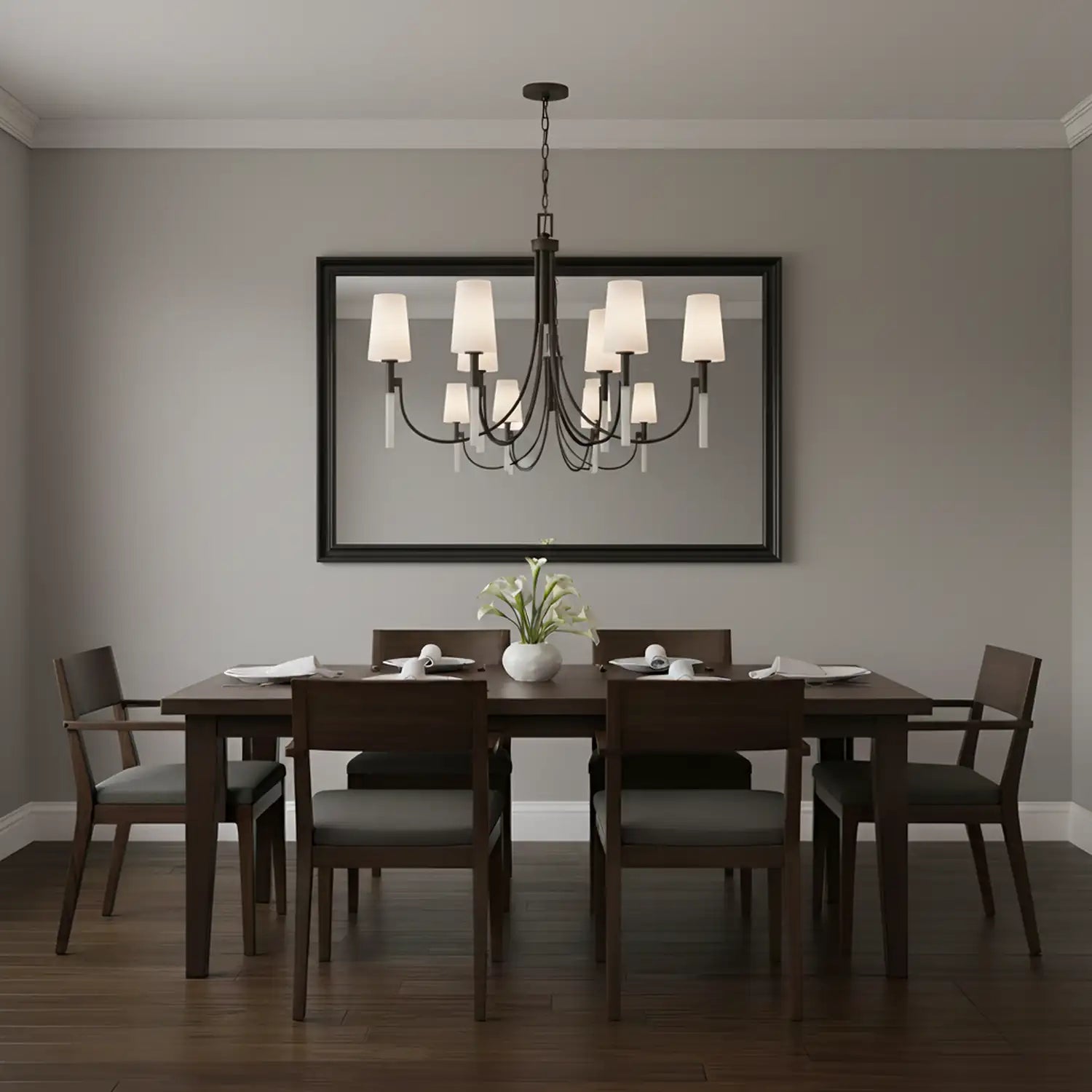 QUOIZEL, ELOURA CHANDELIER, CHANDELIER LIGHT