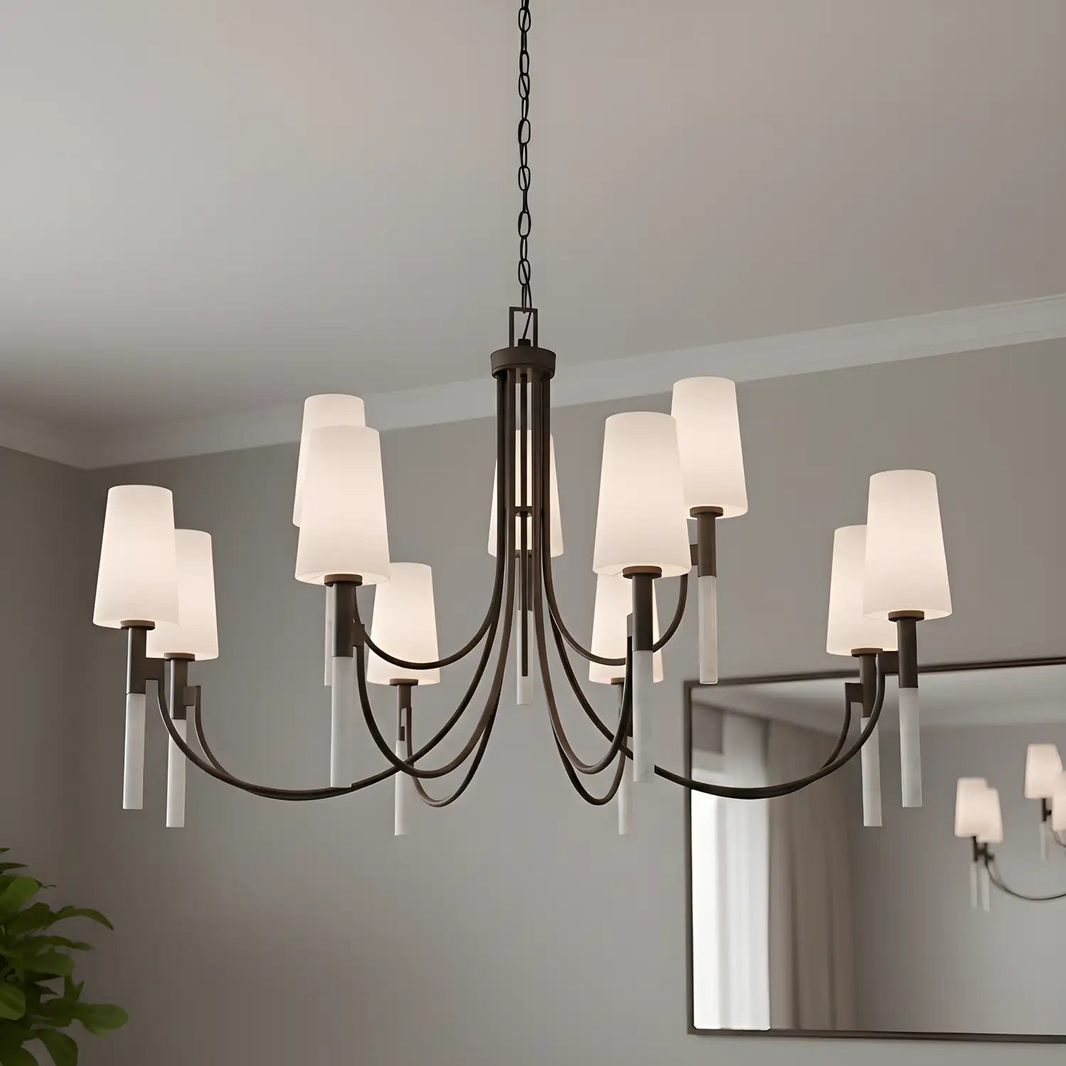 QUOIZEL, ELOURA CHANDELIER, CHANDELIER LIGHT