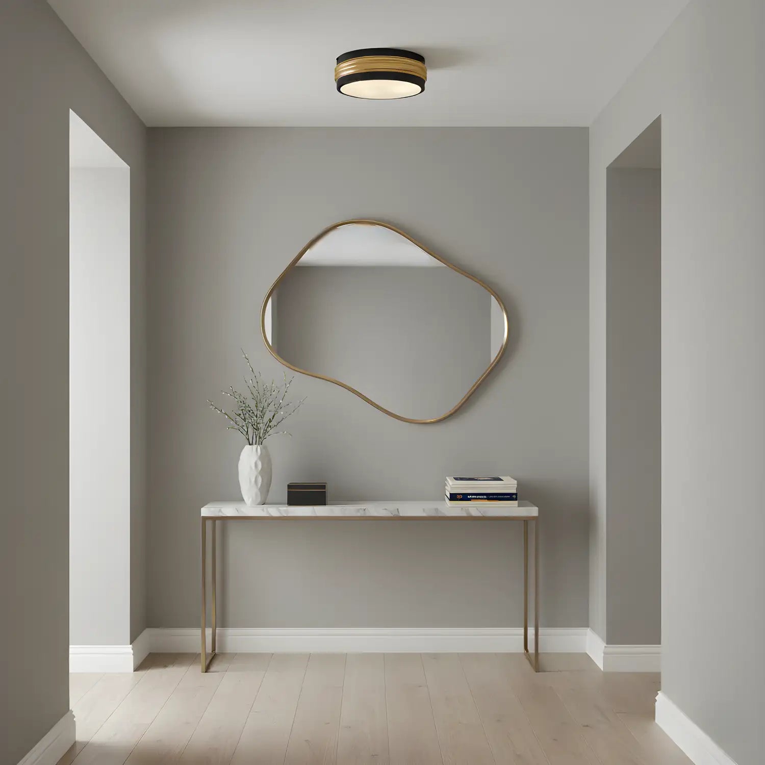 QUOIZEL, EMMETT FLUSH MOUNT, FLUSH MOUNT CEILING LIGHTS
