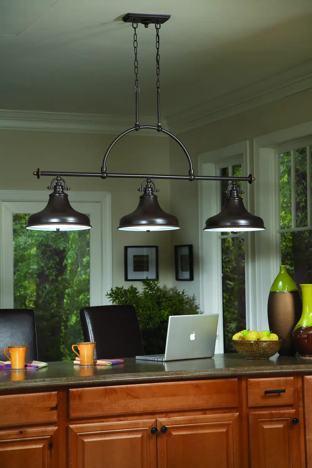 QUOIZEL, EMERY ISLAND CHANDELIER, LINEAR LIGHT