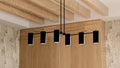 QUOIZEL, FORELAND ISLAND CHANDELIER, LINEAR LIGHT