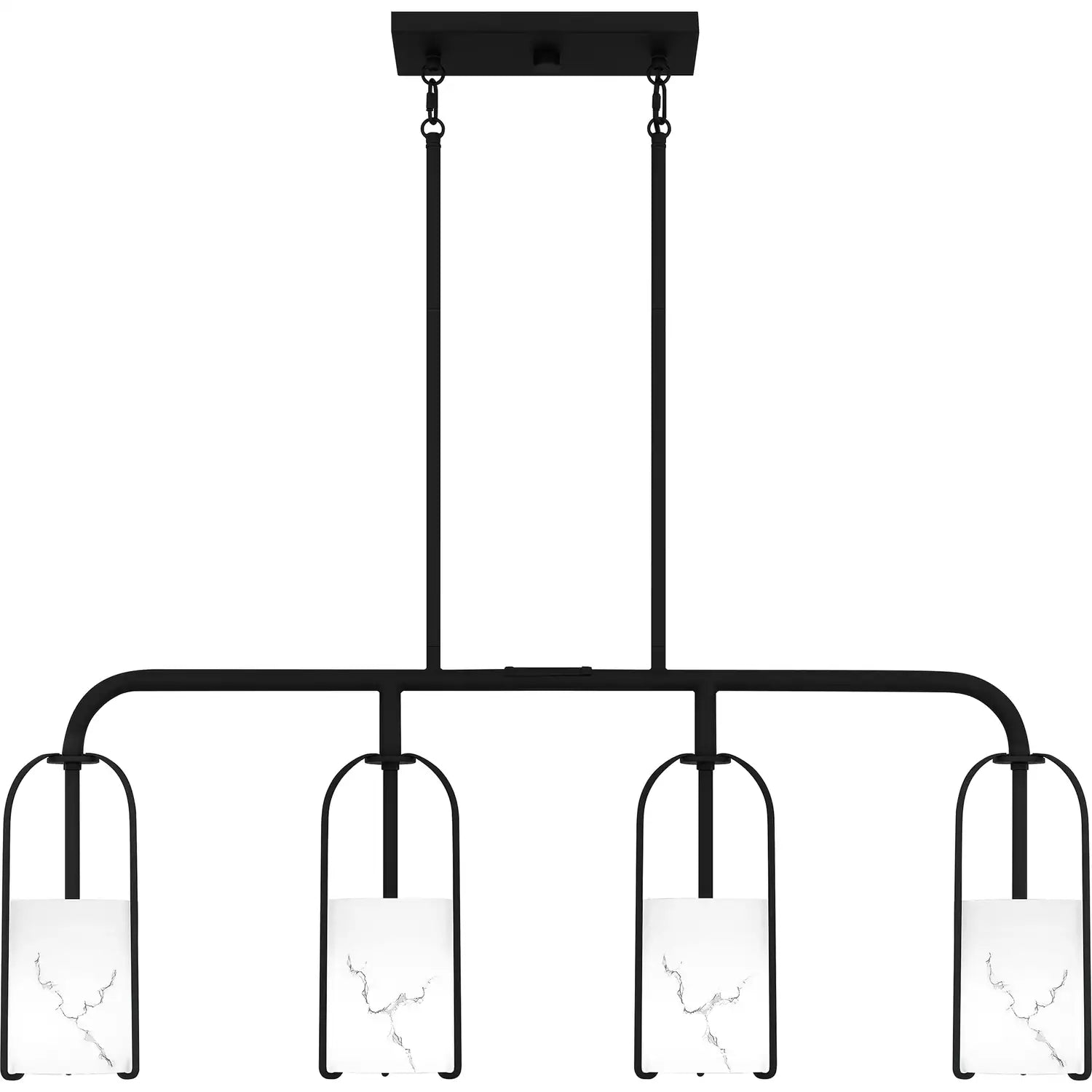 QUOIZEL, FAIRBANKS ISLAND CHANDELIER, LINEAR LIGHT
