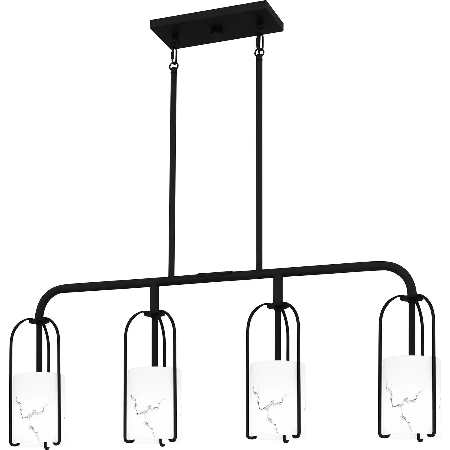 QUOIZEL, FAIRBANKS ISLAND CHANDELIER, LINEAR LIGHT