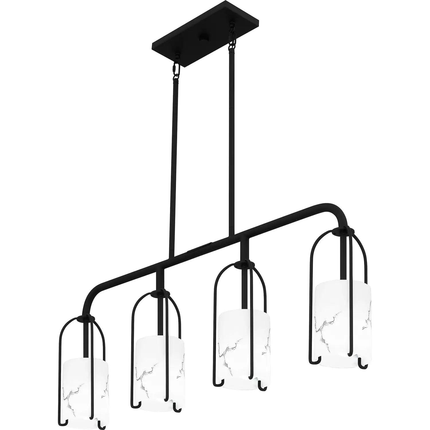 QUOIZEL, FAIRBANKS ISLAND CHANDELIER, LINEAR LIGHT