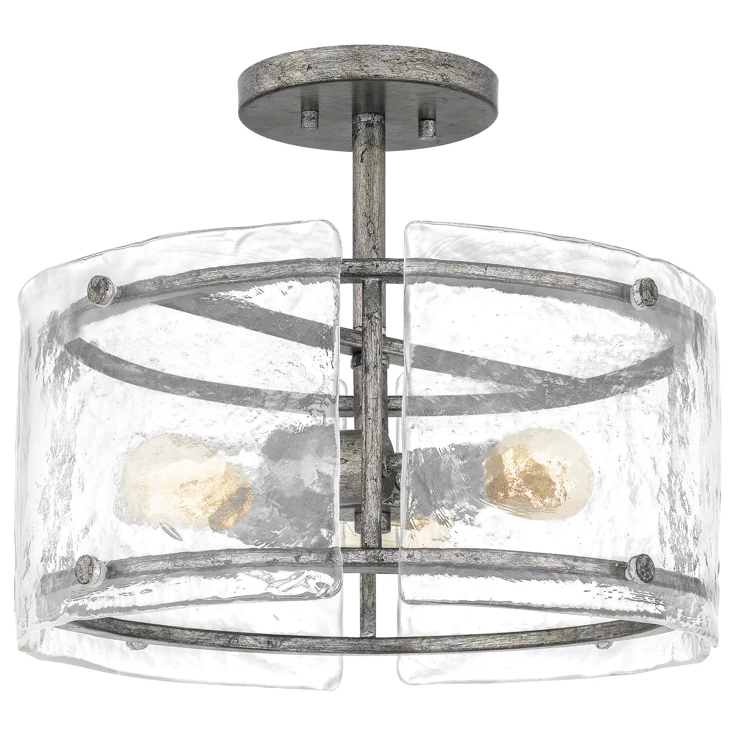 QUOIZEL, FORTRESS SEMI-FLUSH MOUNT, SEMI FLUSH MOUNT LIGHT
