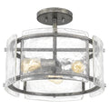 QUOIZEL, FORTRESS SEMI-FLUSH MOUNT, SEMI FLUSH MOUNT LIGHT