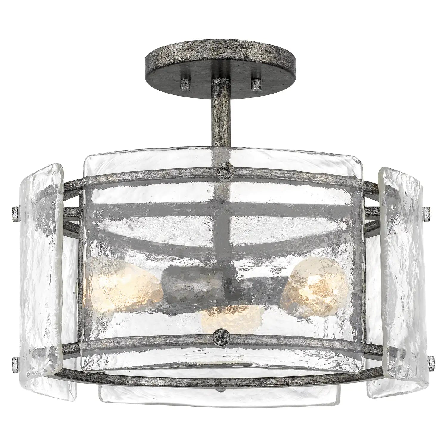 QUOIZEL, FORTRESS SEMI-FLUSH MOUNT, SEMI FLUSH MOUNT LIGHT