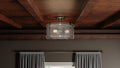 QUOIZEL, FORTRESS SEMI-FLUSH MOUNT, SEMI FLUSH MOUNT LIGHT