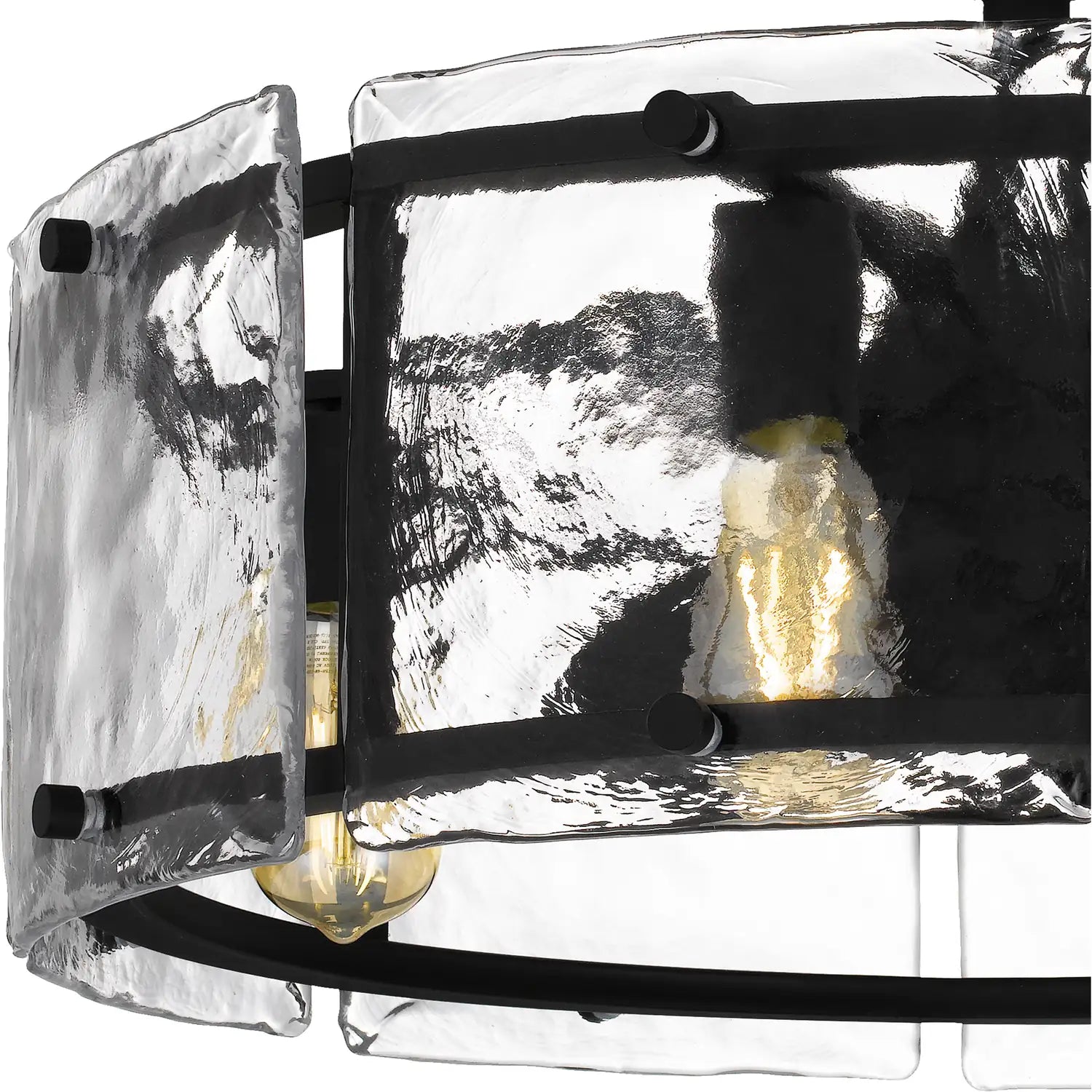 QUOIZEL, FORTRESS FANDELIER, SEMI FLUSH MOUNT LIGHT