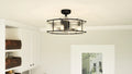 QUOIZEL, FORTRESS FANDELIER, SEMI FLUSH MOUNT LIGHT