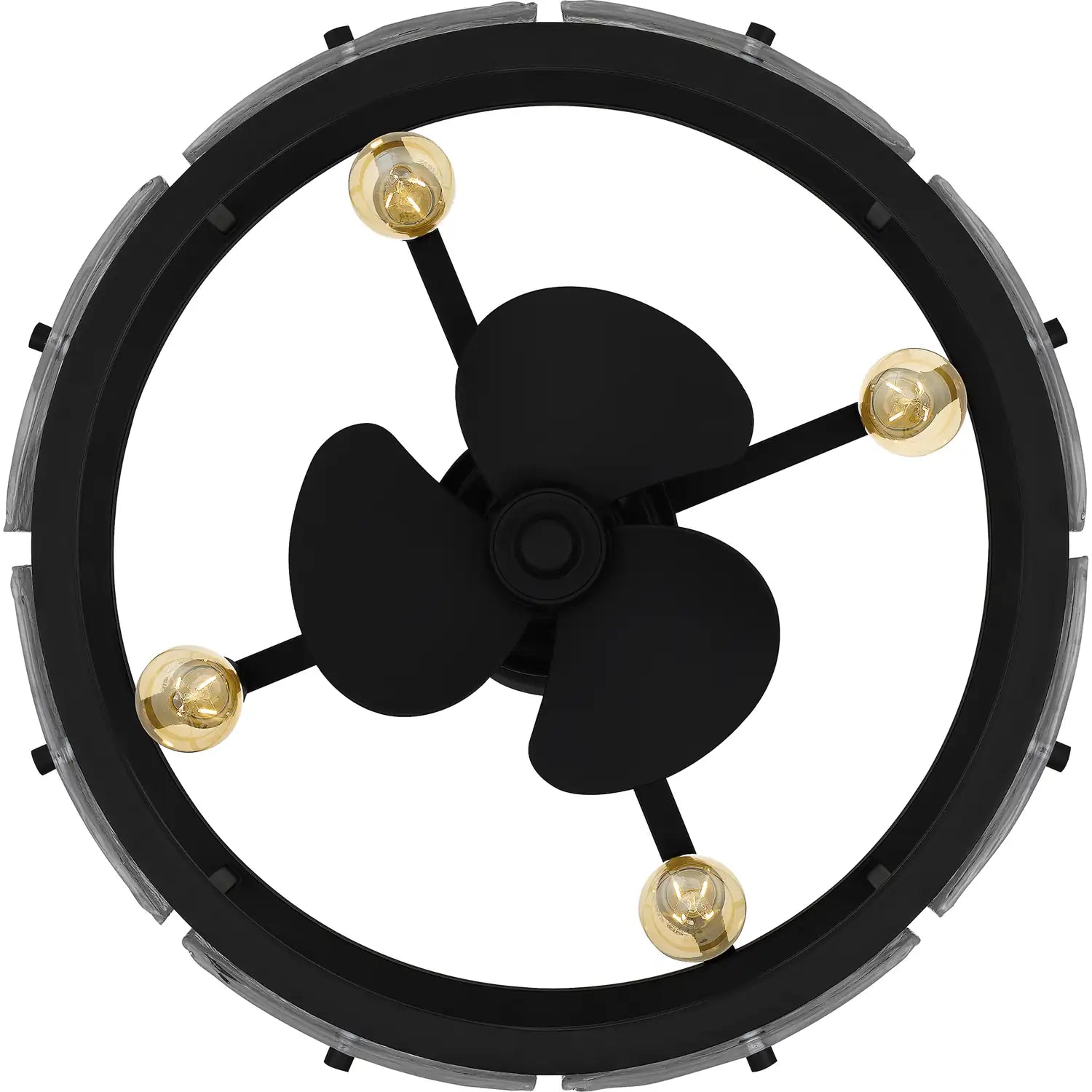 QUOIZEL, FORTRESS FANDELIER, SEMI FLUSH MOUNT LIGHT