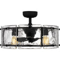 QUOIZEL, FORTRESS FANDELIER, SEMI FLUSH MOUNT LIGHT
