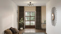 QUOIZEL, FORTRESS FANDELIER, SEMI FLUSH MOUNT LIGHT