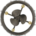 QUOIZEL, FORTRESS FANDELIER, SEMI FLUSH MOUNT LIGHT