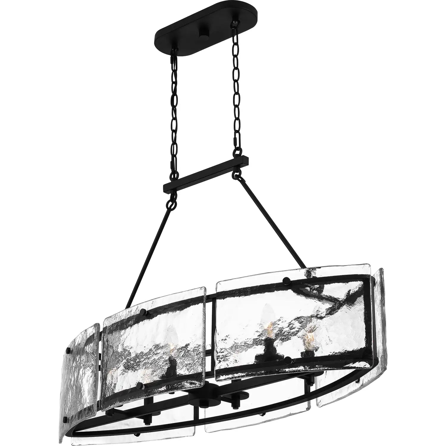 QUOIZEL, FORTRESS ISLAND CHANDELIER, LINEAR LIGHT